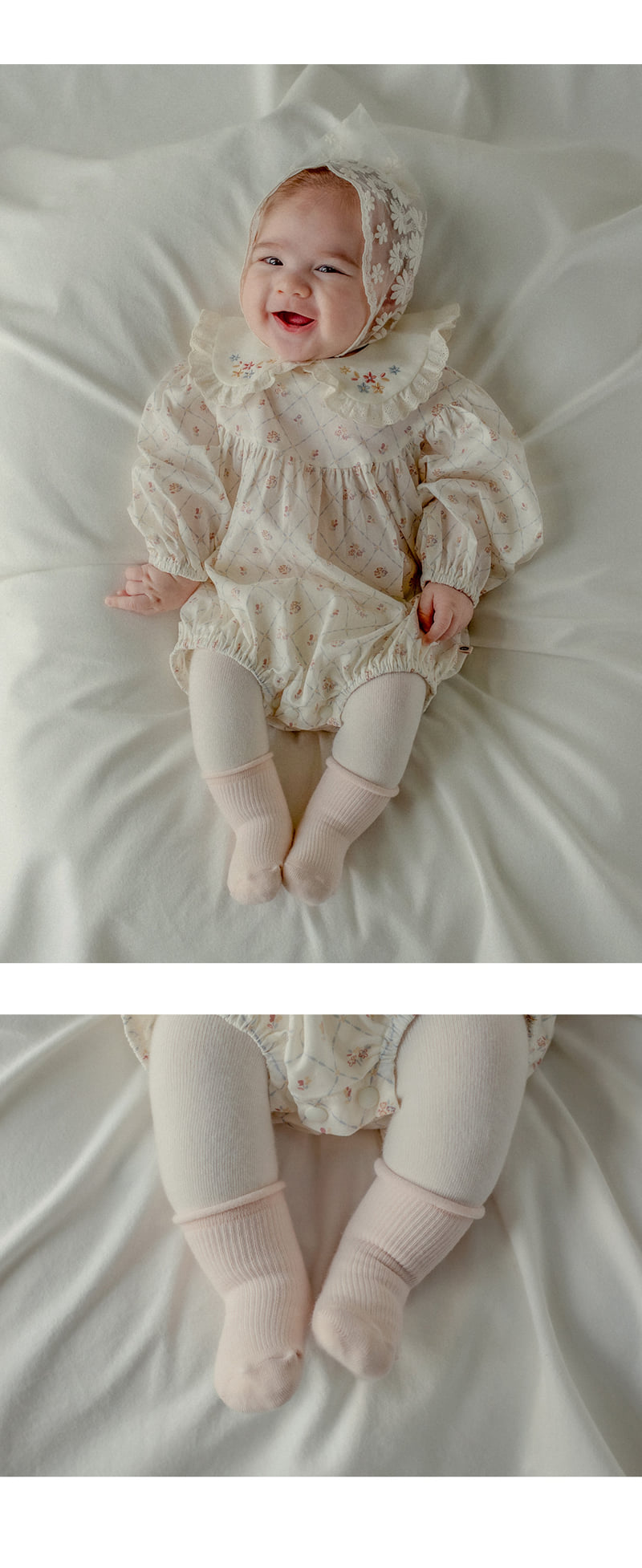Kids Clara - Korean Baby Fashion - #babyoutfit - Plain Newborn Socks 2-Type Set (Set of 5) - 2