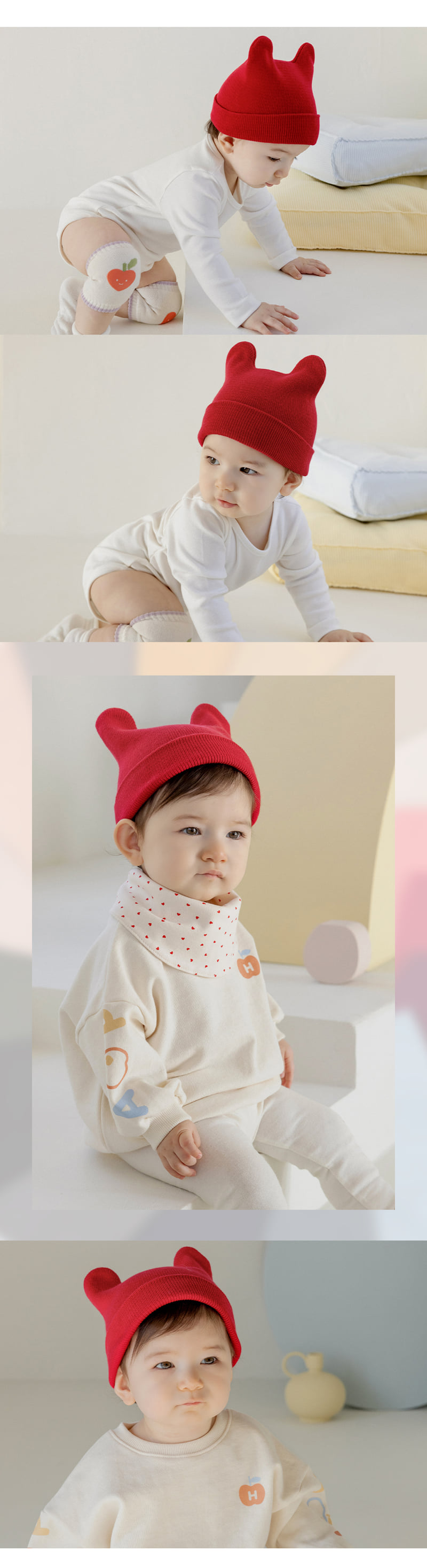 Kids Clara - Korean Baby Fashion - #babyootd - Bebe Devil Beanie - 4
