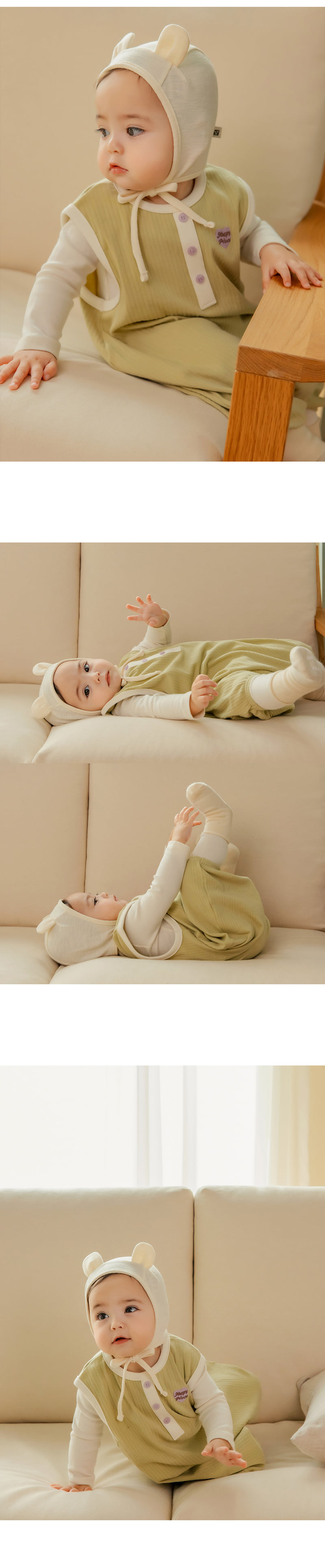 Kids Clara - Korean Baby Fashion - #babyoutfit - Berry Baby Sleep Vest - 3