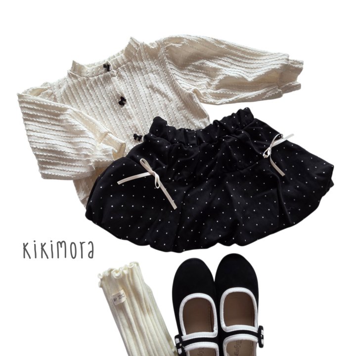 Kikimora - Korean Children Fashion - #kidzfashiontrend - Dot Balloon Skirt - 4