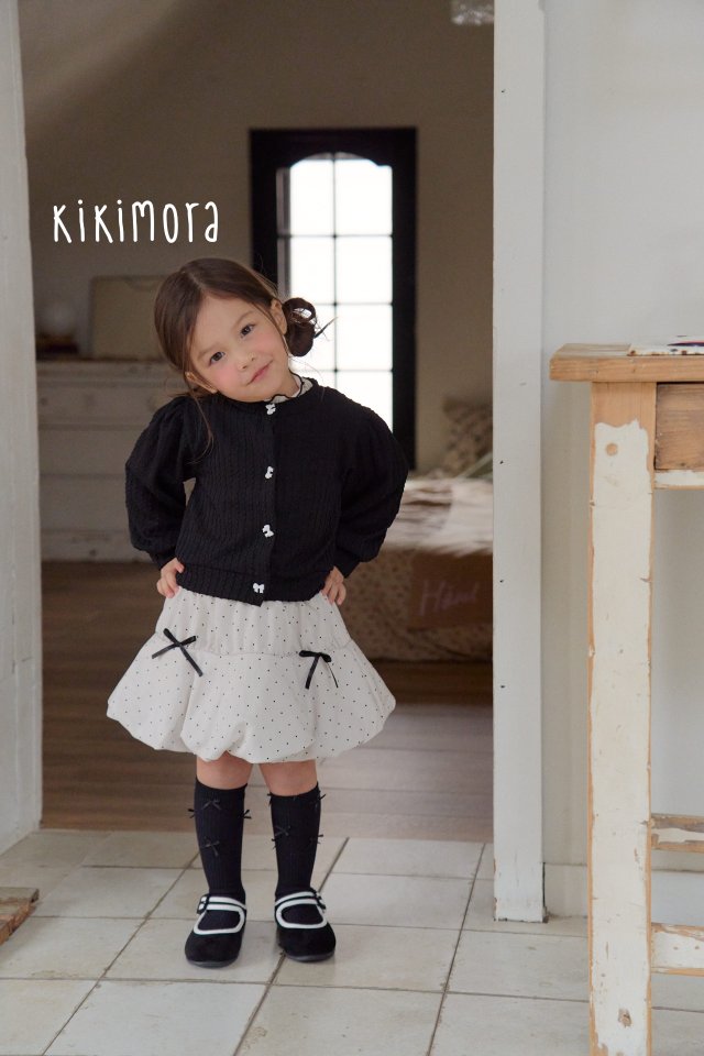 Kikimora - Korean Children Fashion - #Kfashion4kids - Wave Ribbon Cardigan - 3