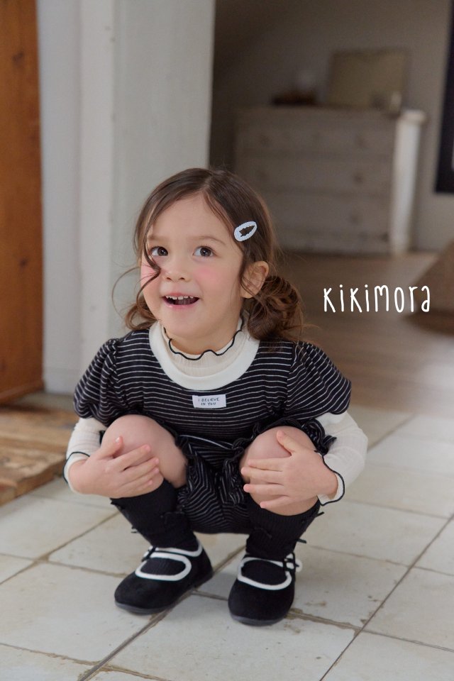 Kikimora - Korean Children Fashion - #childofig - Flowy Stripe Tee - 4