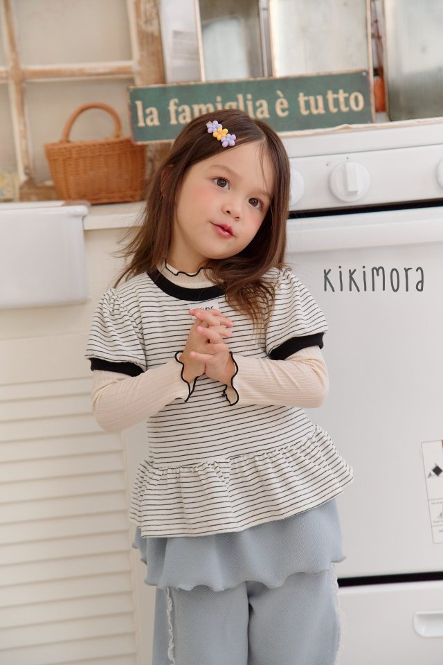Kikimora - Korean Children Fashion - #childofig - Lace Interlock Tee - 7