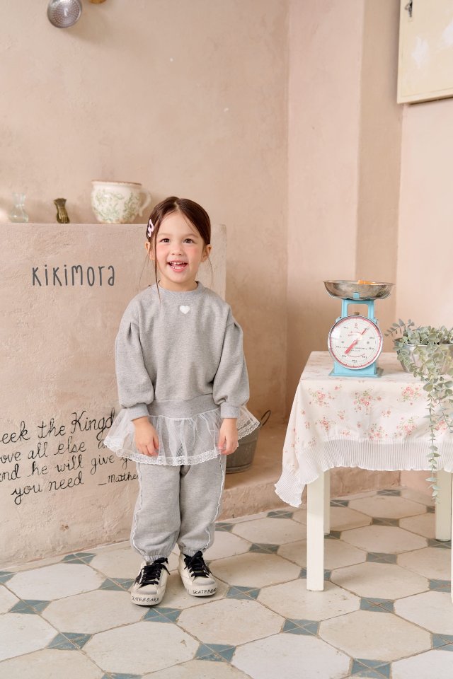 Kikimora - Korean Children Fashion - #childofig - Lace Line Jogger Pants - 3