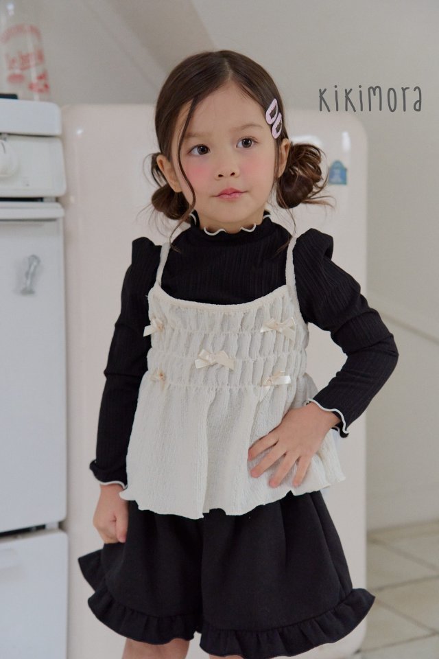 Kikimora - Korean Children Fashion - #childrensboutique - Lace Interlock Tee - 9