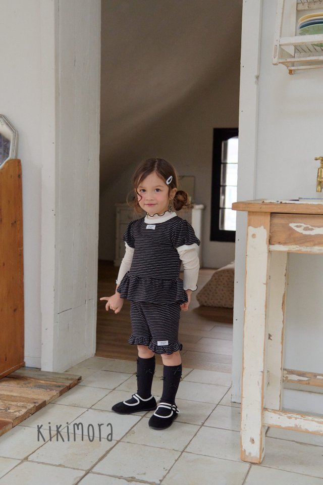 Kikimora - Korean Children Fashion - #designkidswear - Flowy Stripe Tee - 6