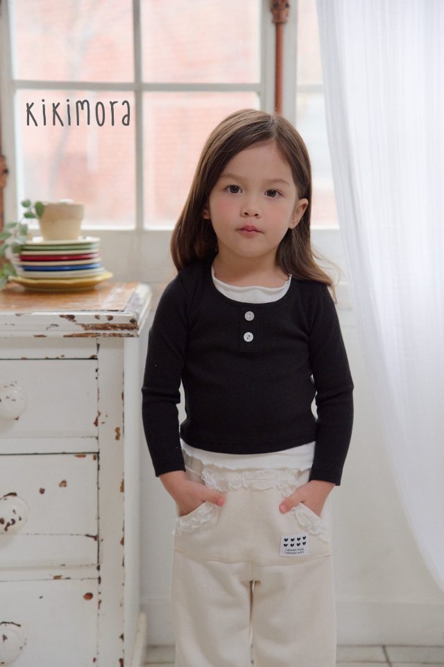 Kikimora - Korean Children Fashion - #designkidswear - Layered Ribbed Tee - 9