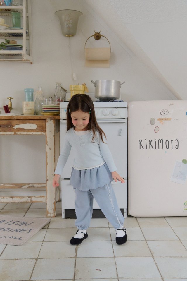 Kikimora - Korean Children Fashion - #designkidswear - Frill Lace Jogger Pants - 8