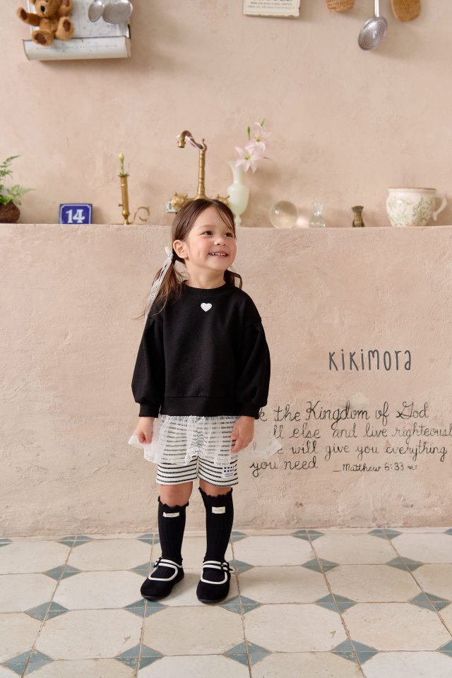Kikimora - Korean Children Fashion - #designkidswear - Heart Sheer Sweatshirt - 5