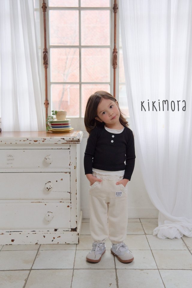 Kikimora - Korean Children Fashion - #discoveringself - Layered Ribbed Tee - 10