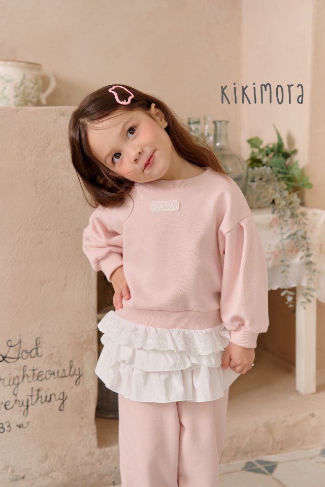 Kikimora - Korean Children Fashion - #fashionkids - Soft Lace Sweatshirt