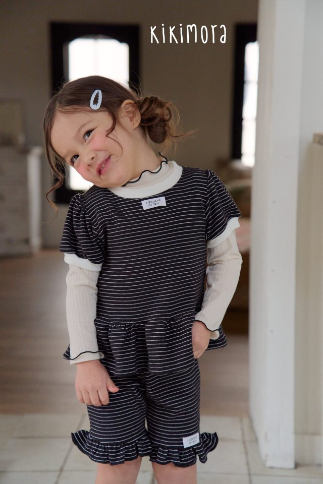 Kikimora - Korean Children Fashion - #fashionkids - Lace Interlock Tee - 12