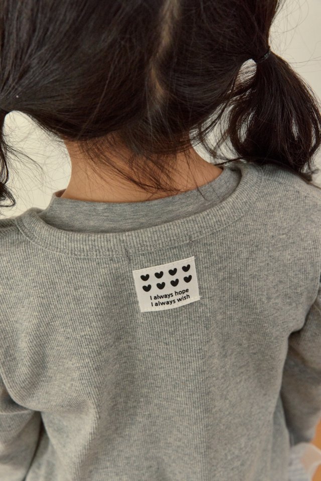 Kikimora - Korean Children Fashion - #kidsstore - Heart Ribbed Cardigan - 9