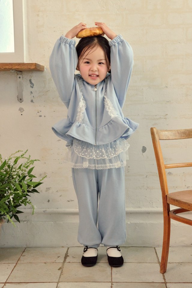 Kikimora - Korean Children Fashion - #kidsstore - Lace Hood Zip-Up - 6