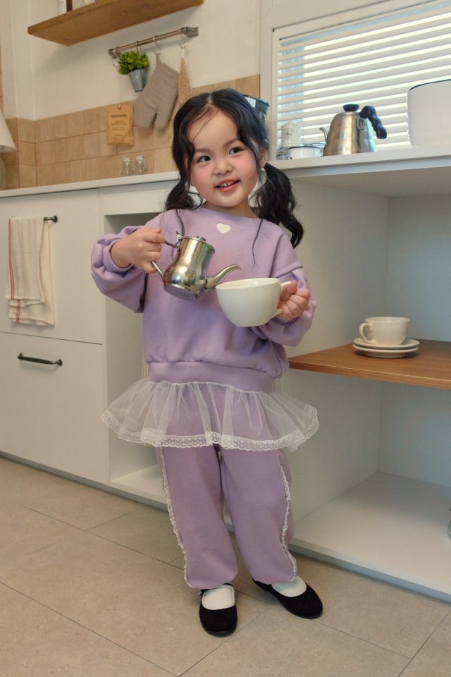 Kikimora - Korean Children Fashion - #kidsstore - Lace Line Jogger Pants - 10