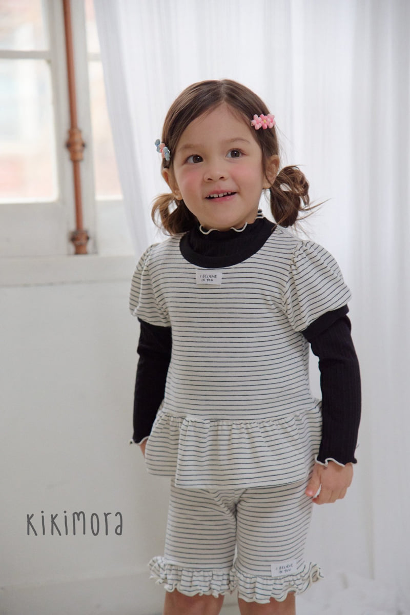 Kikimora - Korean Children Fashion - #kidzfashiontrend - Flowy Stripe Tee - 11