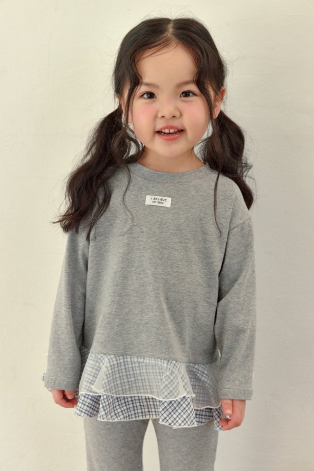 Kikimora - Korean Children Fashion - #littlefashionista - Check Layered Tee - 11
