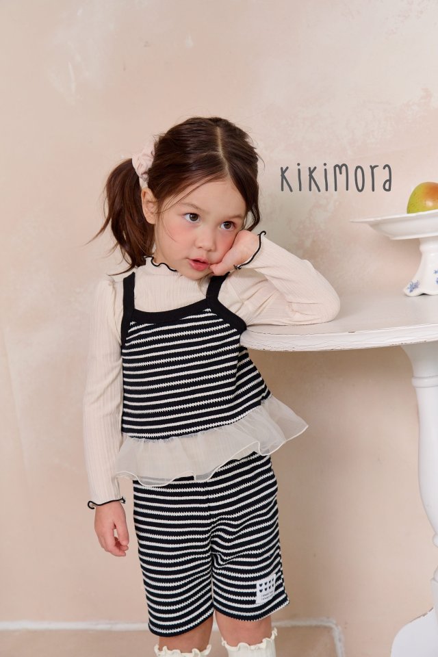 Kikimora - Korean Children Fashion - #littlefashionista - Lace Interlock Tee - 3