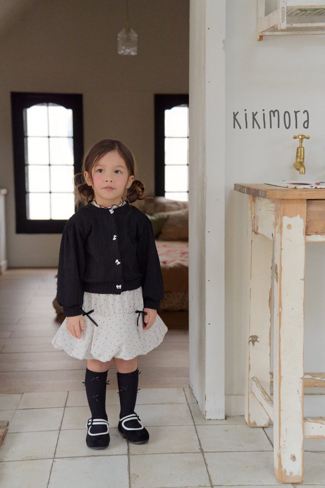 Kikimora - Korean Children Fashion - #minifashionista - Wave Ribbon Cardigan - 6