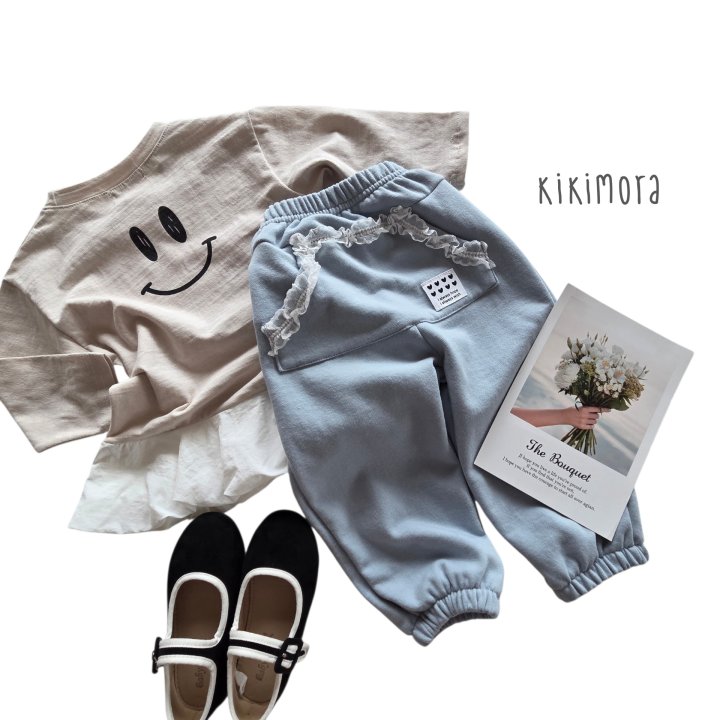 Kikimora - Korean Children Fashion - #minifashionista - Pastel Lace Jogger Pants - 3