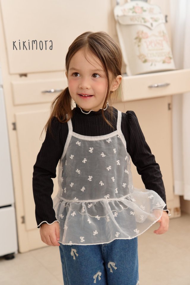 Kikimora - Korean Children Fashion - #minifashionista - Lace Interlock Tee - 5
