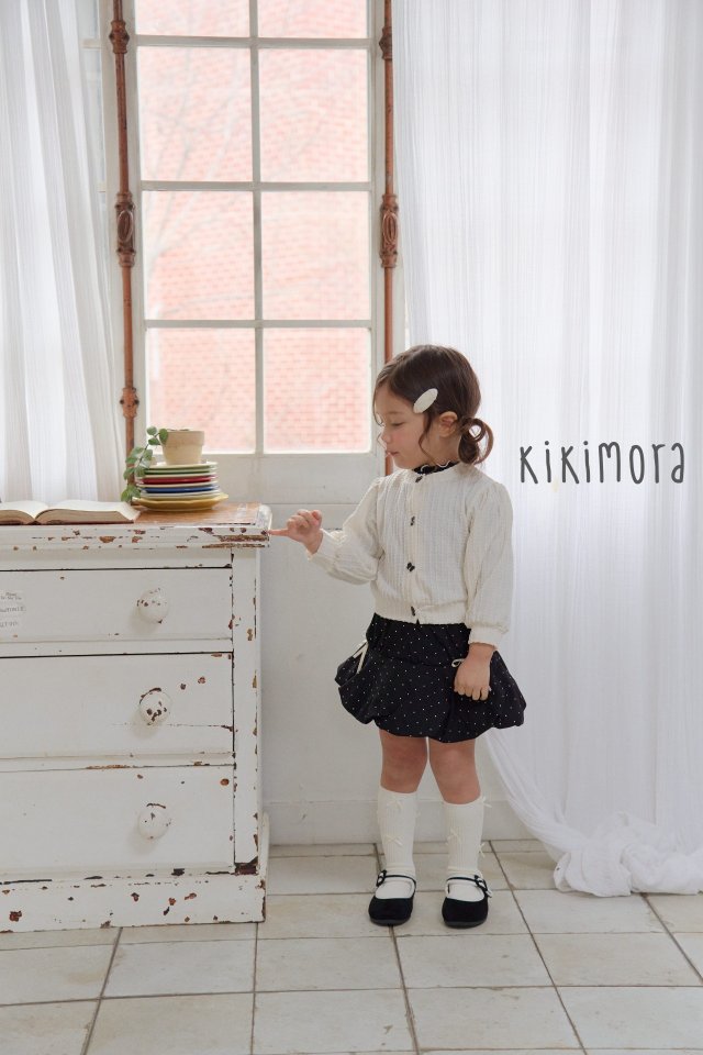 Kikimora - Korean Children Fashion - #stylishchildhood - Wave Ribbon Cardigan - 10
