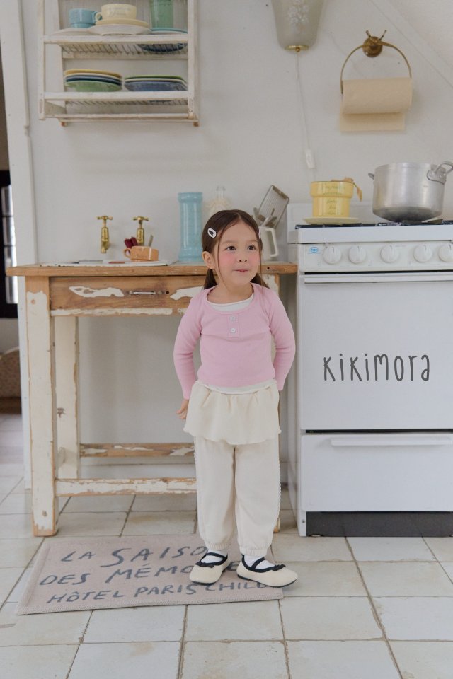 Kikimora - Korean Children Fashion - #stylishchildhood - Layered Ribbed Tee - 6