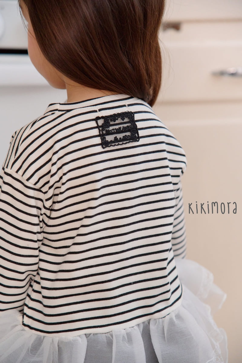 Kikimora - Korean Children Fashion - #todddlerfashion - Stripe Sheer Skirt - 11