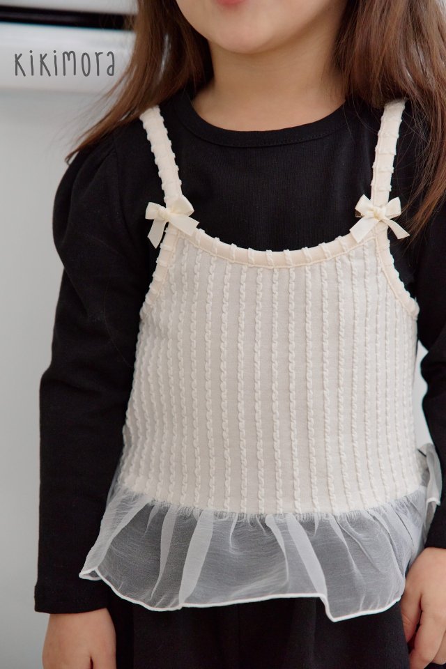 Kikimora - Korean Children Fashion - #toddlerclothing - Point Bustier Tee - 11