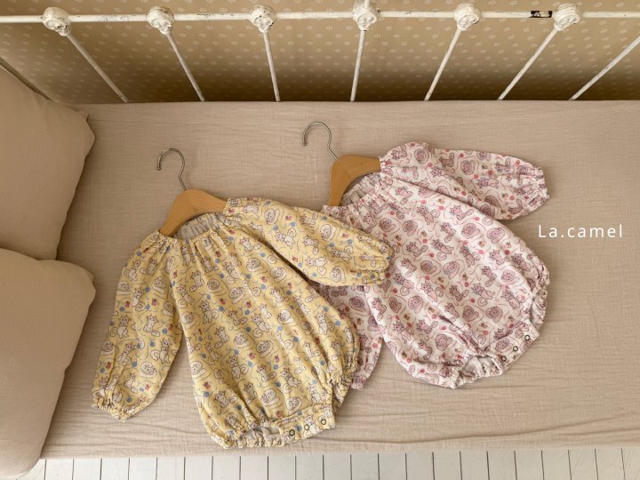 La Camel - Korean Baby Fashion - #onlinebabyshop - Lulu Printed Suit - 4