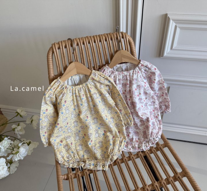 La Camel - Korean Baby Fashion - #babyboutiqueclothing - Lulu Printed Suit - 6
