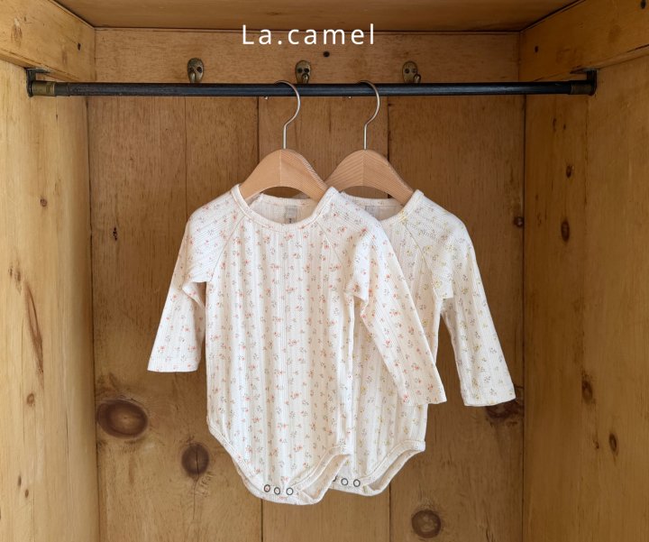 La Camel - Korean Baby Fashion - #babygirlfashion - Swan Eyelet Suit