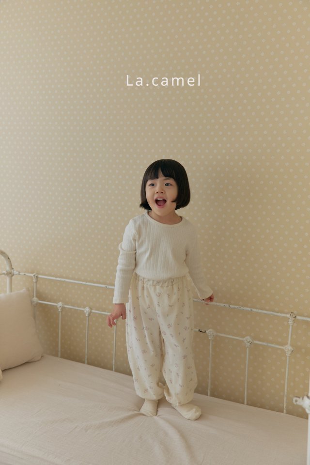 La Camel - Korean Baby Fashion - #babygirlfashion - Terry Pants - 5