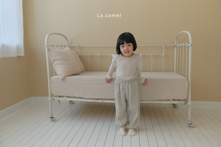 La Camel - Korean Baby Fashion - #babygirlfashion - Sunday Waffle Pants - 4