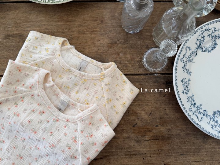 La Camel - Korean Baby Fashion - #babylifestyle - Swan Eyelet Suit - 2