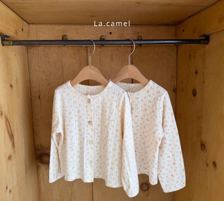 La Camel - Korean Baby Fashion - #babylifestyle - Swan Eyelet Cardigan