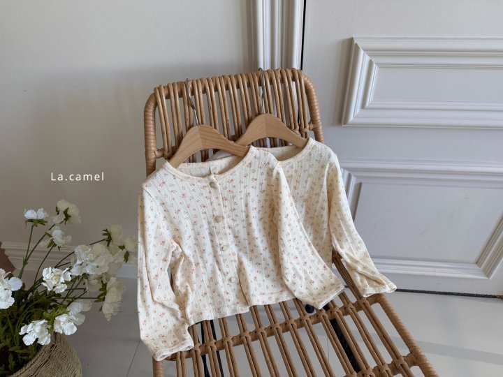 La Camel - Korean Baby Fashion - #babyoninstagram - Swan Eyelet Cardigan - 2