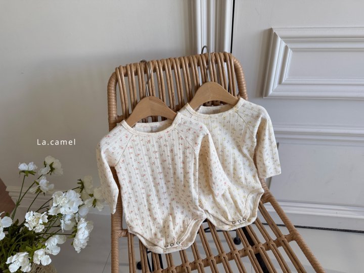 La Camel - Korean Baby Fashion - #babyoninstagram - Swan Eyelet Suit - 4