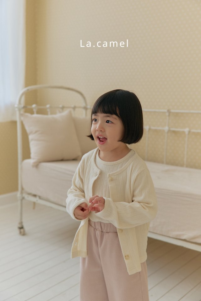 La Camel - Korean Baby Fashion - #babyoninstagram - Molly Eyelet Cardigan - 4