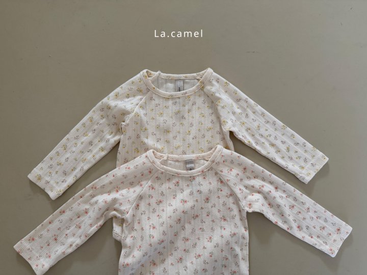 La Camel - Korean Baby Fashion - #babyoutfit - Swan Eyelet Suit - 5