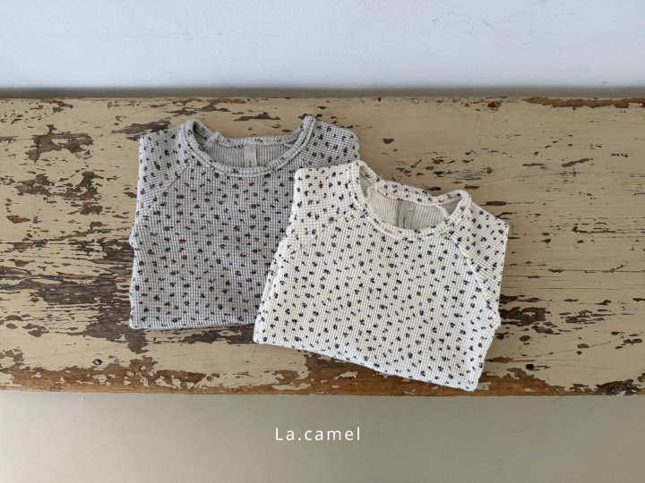 La Camel - Korean Baby Fashion - #babyoutfit - Eva Waffle Suit - 2