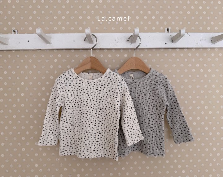 La Camel - Korean Baby Fashion - #babyoutfit - Eva Waffle Tee
