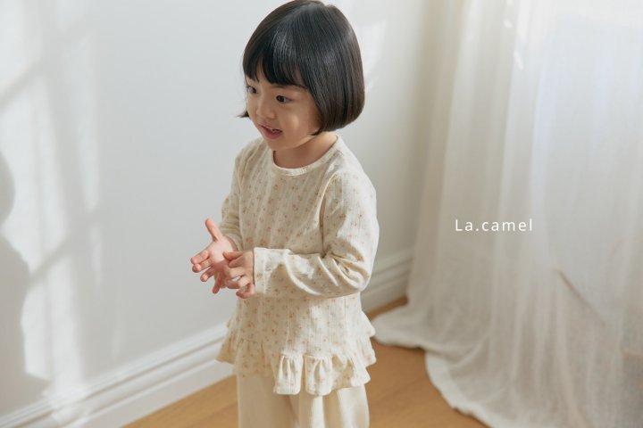 La Camel - Korean Baby Fashion - #babywear - Swan Eyelet Tee - 5