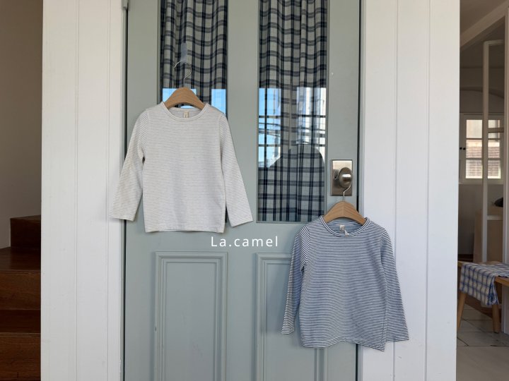 La Camel - Korean Baby Fashion - #babywear - Stripe Tee - 2