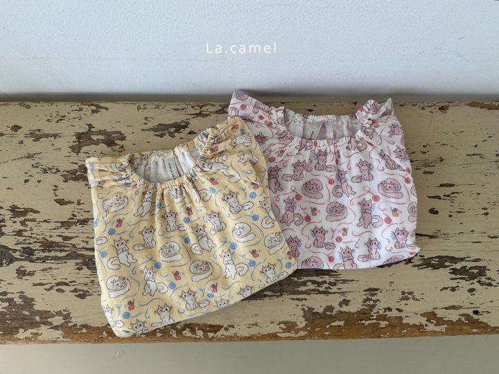 La Camel - Korean Baby Fashion - #onlinebabyboutique - Lulu Printed Suit - 2