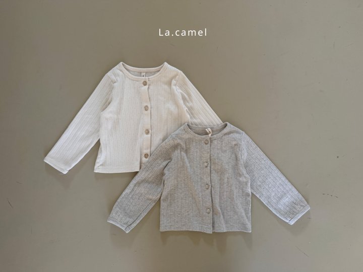 La Camel - Korean Baby Fashion - #onlinebabyshop - Molly Eyelet Cardigan - 9