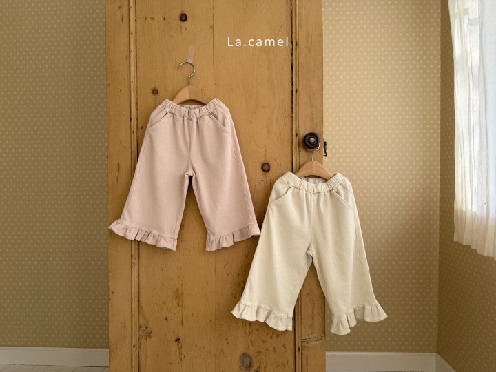La Camel - Korean Baby Fashion - #onlinebabyshop - Frill Span Pants - 8