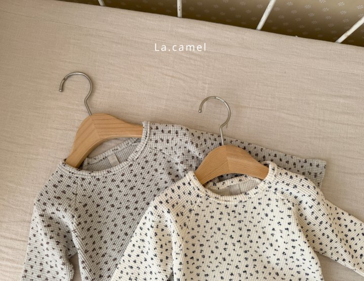 La Camel - Korean Baby Fashion - #onlinebabyboutique - Eva Waffle Tee - 4