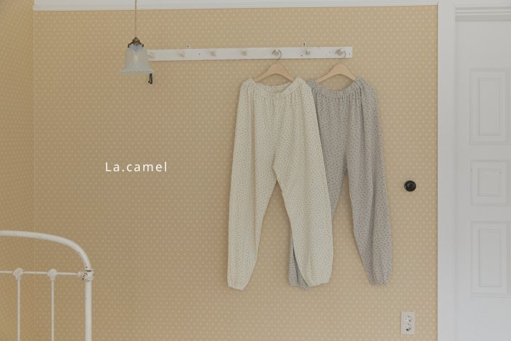 La Camel - Korean Women Fashion - #womensfashion - Sunday Waffle Mom Pants - 4