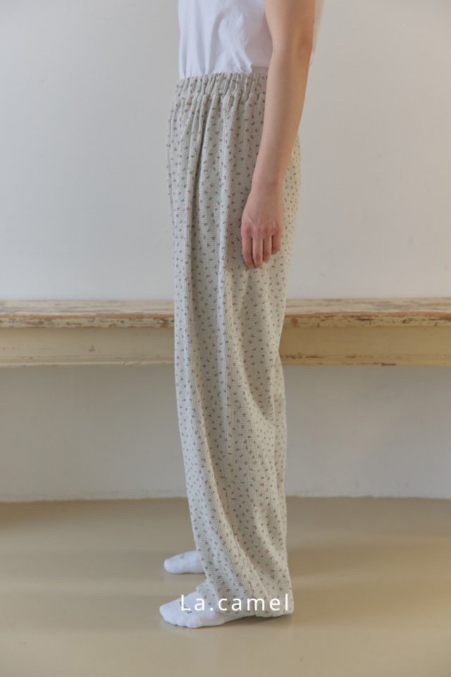 La Camel - Korean Women Fashion - #womensfashion - Sunday Waffle Mom Pants - 5